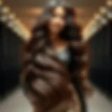 Lush and voluminous weft hair extensions elegantly displayed