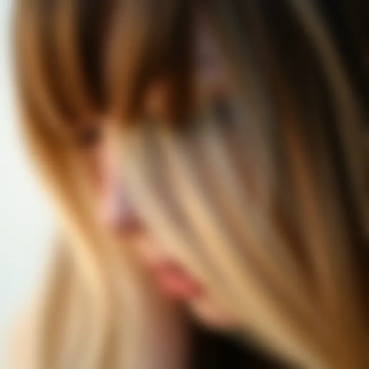 Close-up of well-maintained hair extensions highlighting care tips