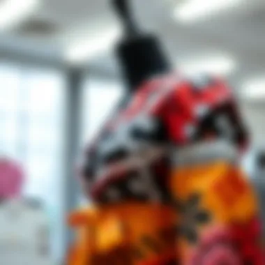 Creative uses of hem tape in fashion design showcased on garments