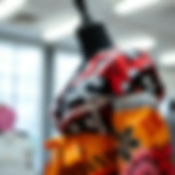 Creative uses of hem tape in fashion design showcased on garments