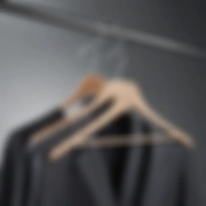 Comparison of adhesive coat hangers and traditional hangers in garment preservation