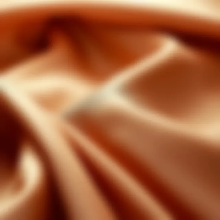 Luxurious fabrics highlighting the texture and quality in female clothing