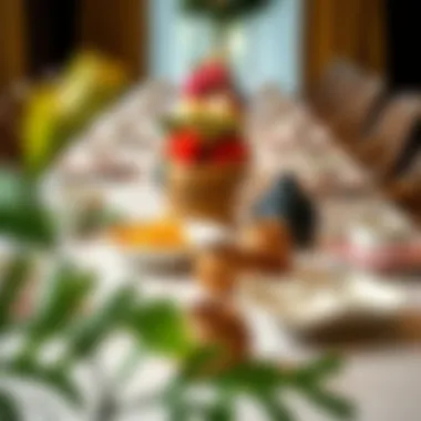 Variety in Table Settings with Asymmetrical Designs Diverse table setting featuring asymmetrical shapes