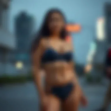 Cultural representation of belly panties in various global fashion contexts