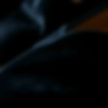 A close-up of the texture of black velvet fabric