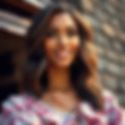 A vibrant bohemian top adorned with intricate patterns