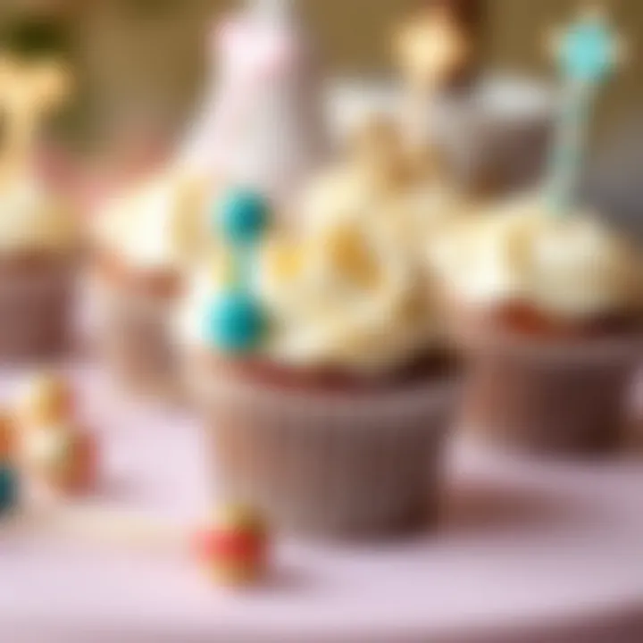 Variety of materials used for cupcake picks