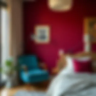 Creative use of burgundy contact paper for furniture transformation