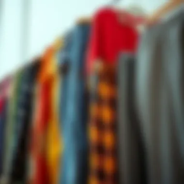 An array of button-up sweatpants in various colors and patterns displayed attractively