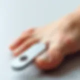 Detailed examination of a callus scraper tool showcasing its unique design features