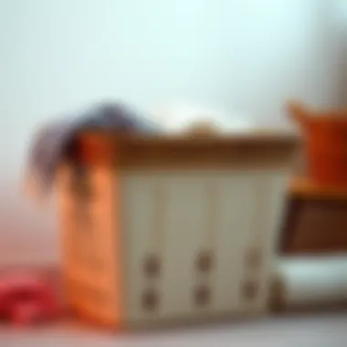 Care instructions for maintaining low profile laundry baskets