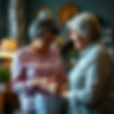 Support and Care in Choosing Waterproof Underwear Caregiver assisting an elderly person with waterproof underwear