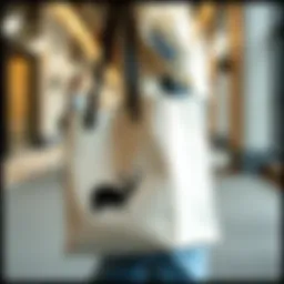 Stylish tote bag showcasing unique design elements