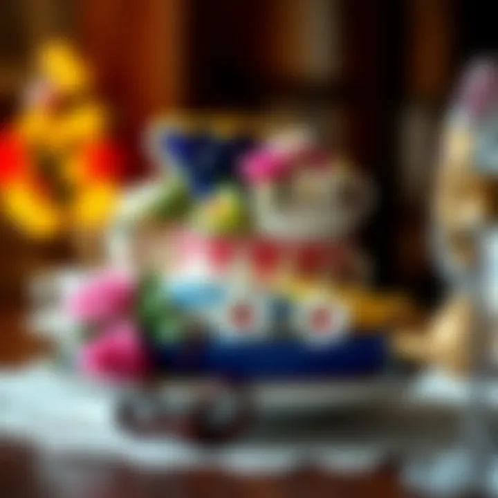 Creative themed centerpiece featuring assorted teacups