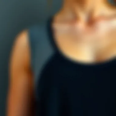 Exploring Fabric Choices Variety of fabric textures for crew neck tank tops