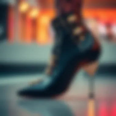 Fashionable shoe adorned with innovative clip-on design