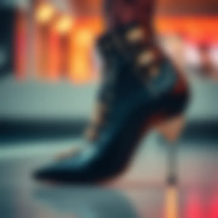 Fashionable shoe adorned with innovative clip-on design