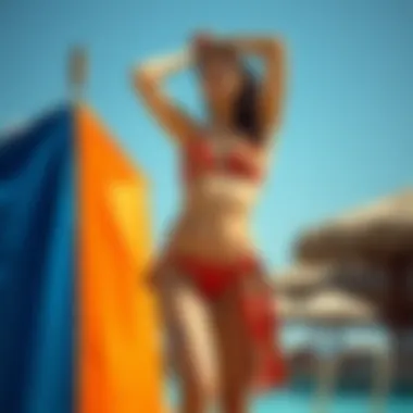 Color palette showcasing harmonious tones for swimsuit and sarong combinations