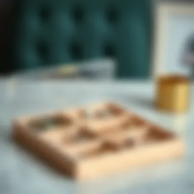 Functional jewelry storage tray with compartments and a lid