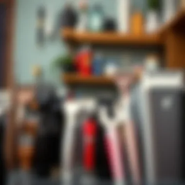 Selection of various lady parts trimmers displayed