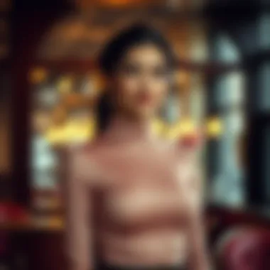 Elegant long sleeve turtleneck bodycon dress in a chic setting