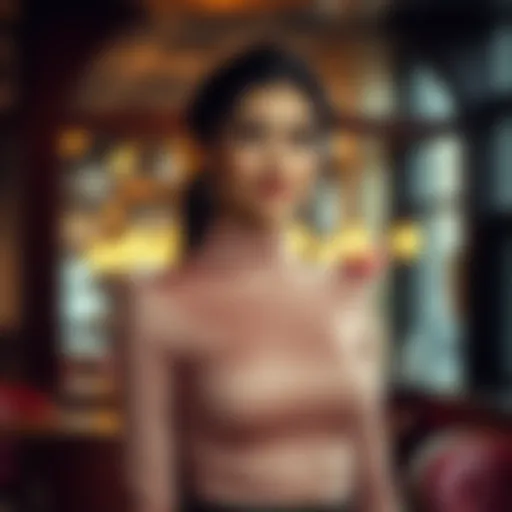 Elegant long sleeve turtleneck bodycon dress in a chic setting