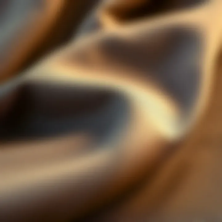 Quality Materials for Big Leg Pants Close-up of luxurious materials used in plus size big leg pants.