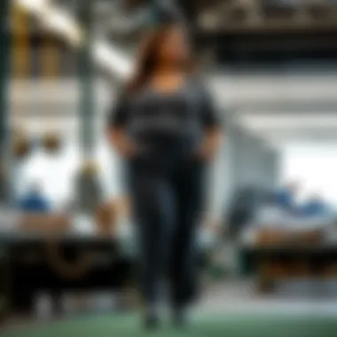 Sustainable Choices in Plus Size Fashion Eco-friendly manufacturing process highlighted in sustainable fashion.