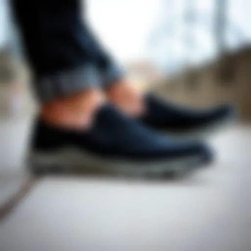 Elegant design of slip-on Merrell shoes showcasing versatility