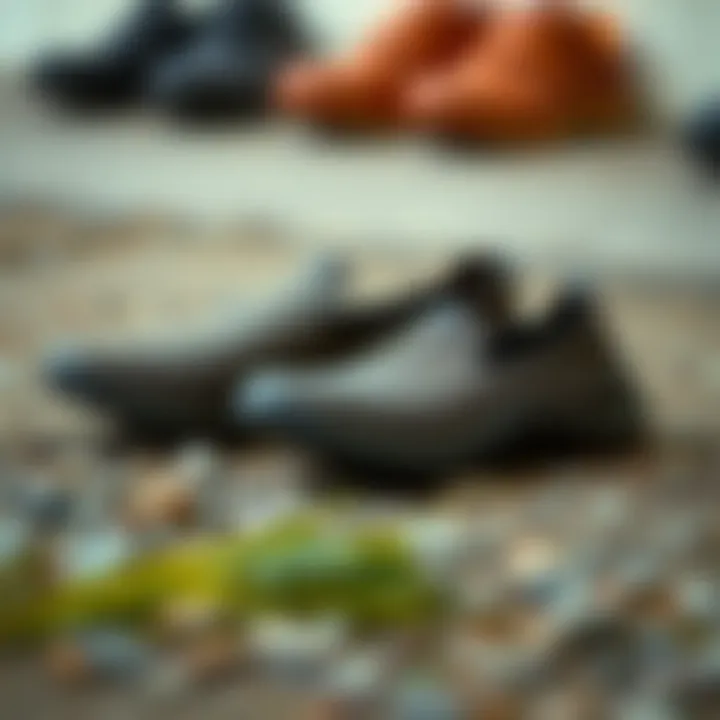 Materials used in slip-on Merrell shoes highlighting comfort and durability