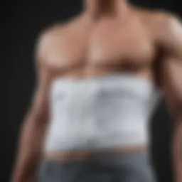 Stylish abdominal support garment showcasing modern design