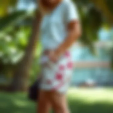 Styling tips for cross print shorts
