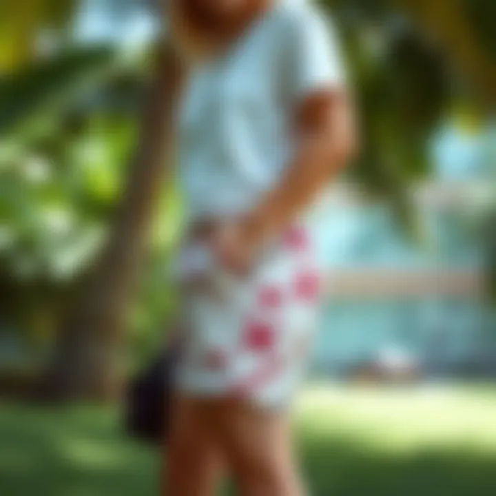 Styling tips for cross print shorts