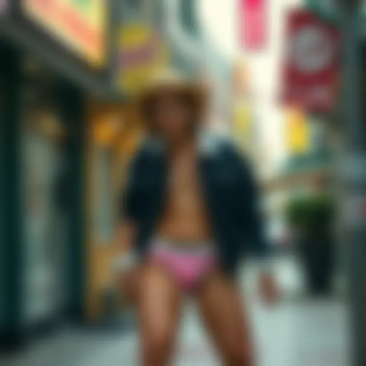 A playful illustration depicting the cultural significance of humorous clothing