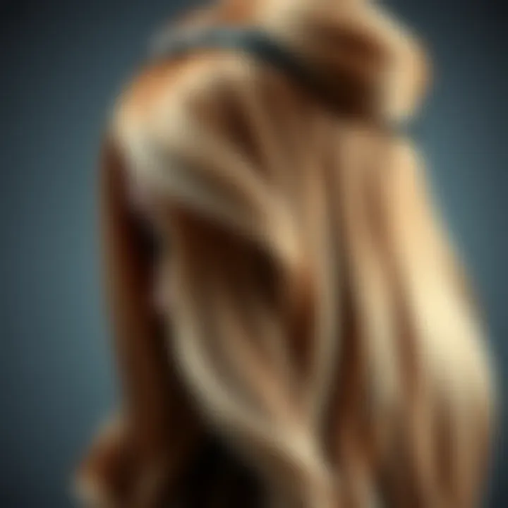 Close-Up of Hair Texture in Ombre Wig Close-up of hair texture and blending in ombre wig