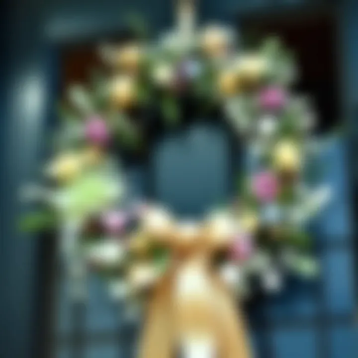 Decorative elements and embellishments for personalizing Easter wreaths