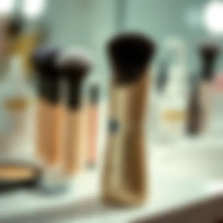 Electric brush cleaner showcasing its sleek design