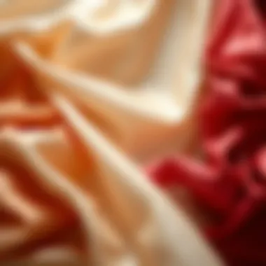 Elegant display of various fabric textures for trendy outfits