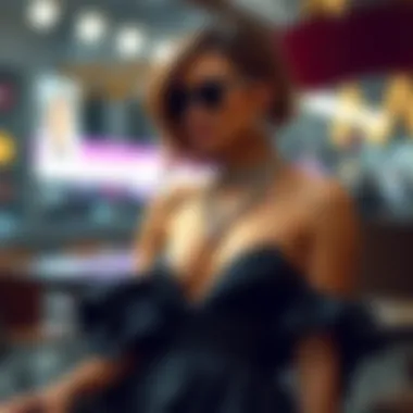 Stylish accessories complementing a sexy birthday outfit