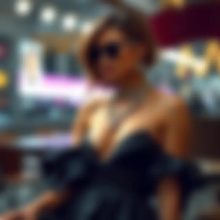 Stylish accessories complementing a sexy birthday outfit