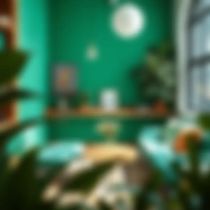 Eco-Friendly Designs Enhanced by Emerald Green Sustainable design project featuring emerald green contact paper in an eco-friendly setting