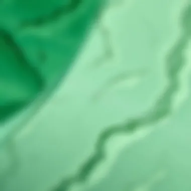 Intricate Textures of Emerald Green Contact Paper Close-up of emerald green contact paper showcasing texture and design