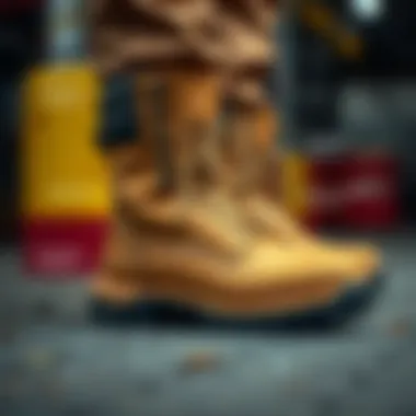 Safety features integrated into worksite boots