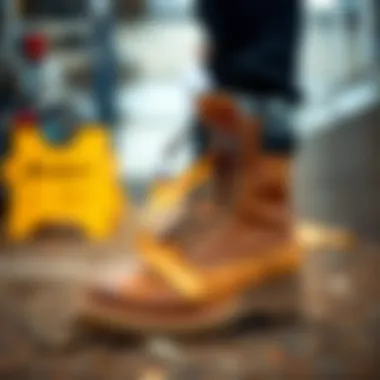 Stylish design of modern worksite boots