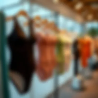 Eco-Friendly Beach Suit Materials Sustainable materials used in beach suits on display