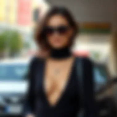 Stylish black jumpsuit styled with accessories for a modern look