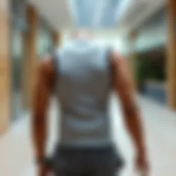 Stylish body sculpting vest showcased in a modern setting