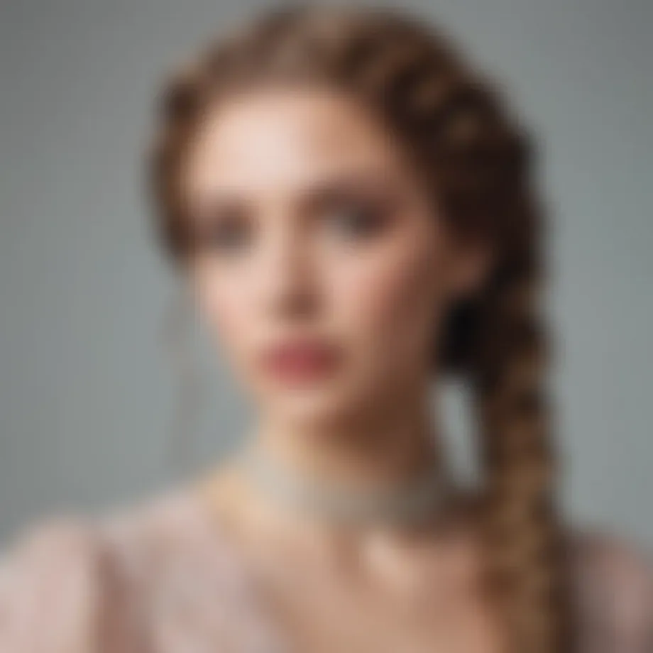 Intricate braided wig styling showcasing versatility