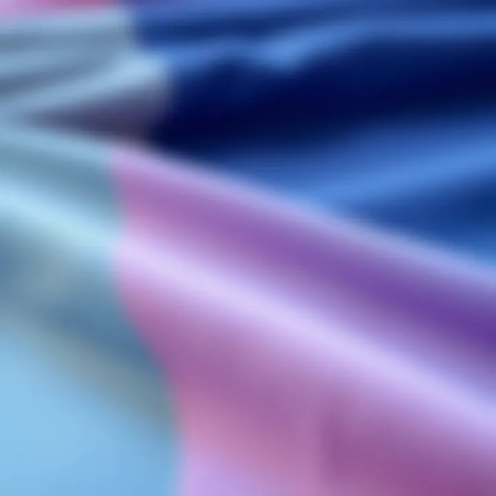 Close-up of various fabric textures suited for lounge shorts