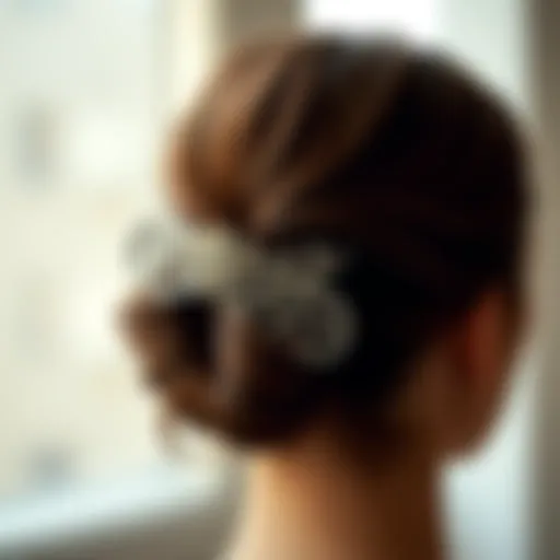 Elegant Design of Dent-Free Hair Clip Elegant dent-free hair clip with intricate design